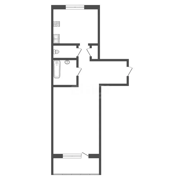 1-комнатная квартира: Юрга, проспект Победы, 32Б (32.4 м) - Фото 1