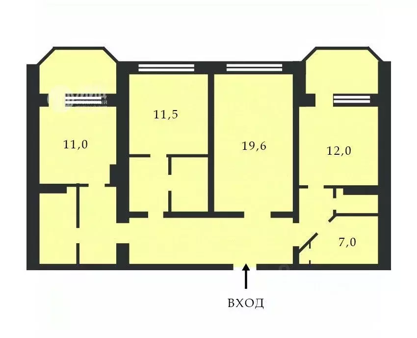 3-к кв. Московская область, Дзержинский Угрешская ул., 30 (112.7 м) - Фото 2