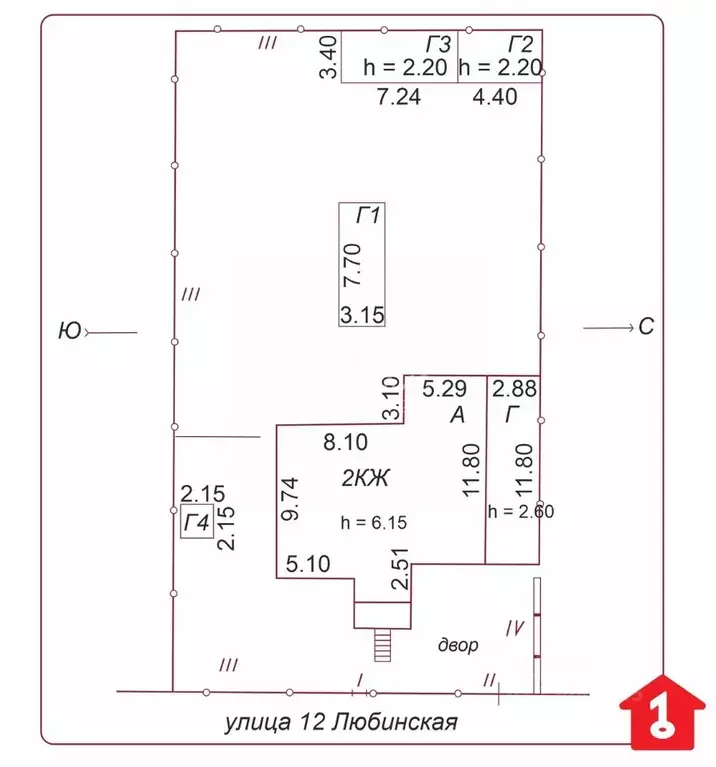 Дом в Омская область, Омск ул. 12-я Любинская, 15 (395 м) - Фото 1