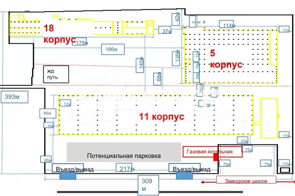 3 здания 54870 м2 в Самаре - Фото 0