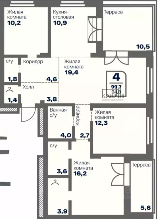 4-к кв. Челябинская область, Магнитогорск Советская ул., 132 (94.8 м) - Фото 1