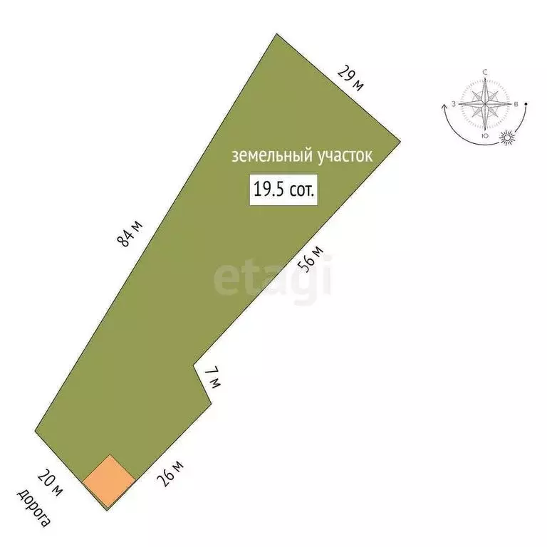 Дом в село Усть-Ницинское, Октябрьская улица (41.4 м) - Фото 0