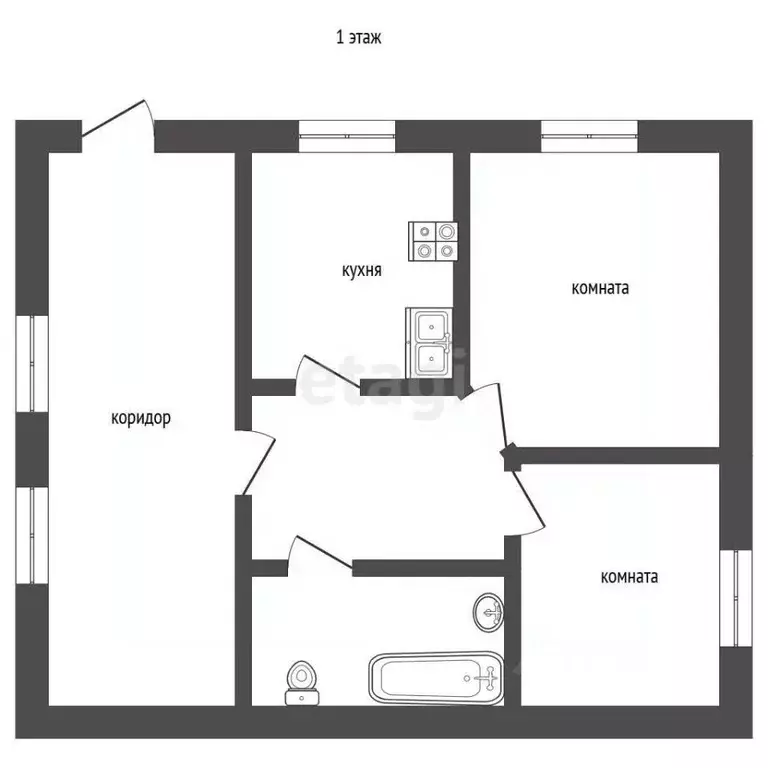 Дом в Вологодская область, Великий Устюг пос. Дымково, ул. 2-я, 45А ... - Фото 2