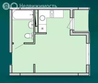 1-комнатная квартира: Сочи, улица Ленина, 298В (21.4 м) - Фото 0