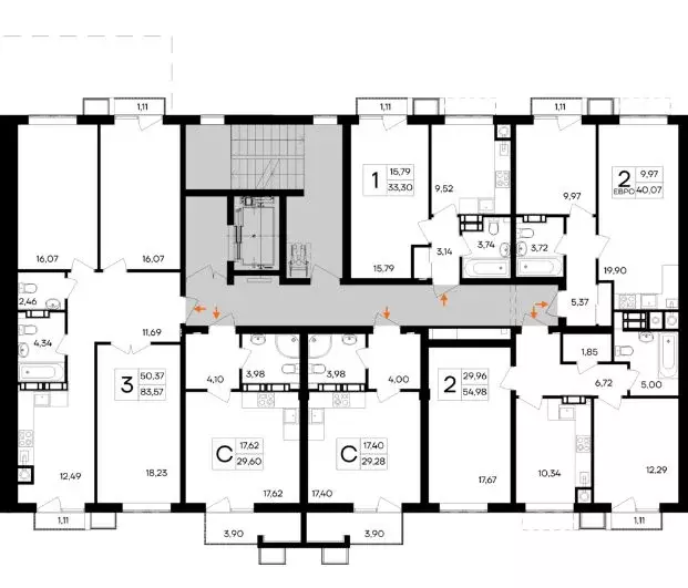 3-к кв. Крым, Симферопольский район, Гвардейское пгт, Республика жилой ... - Фото 1