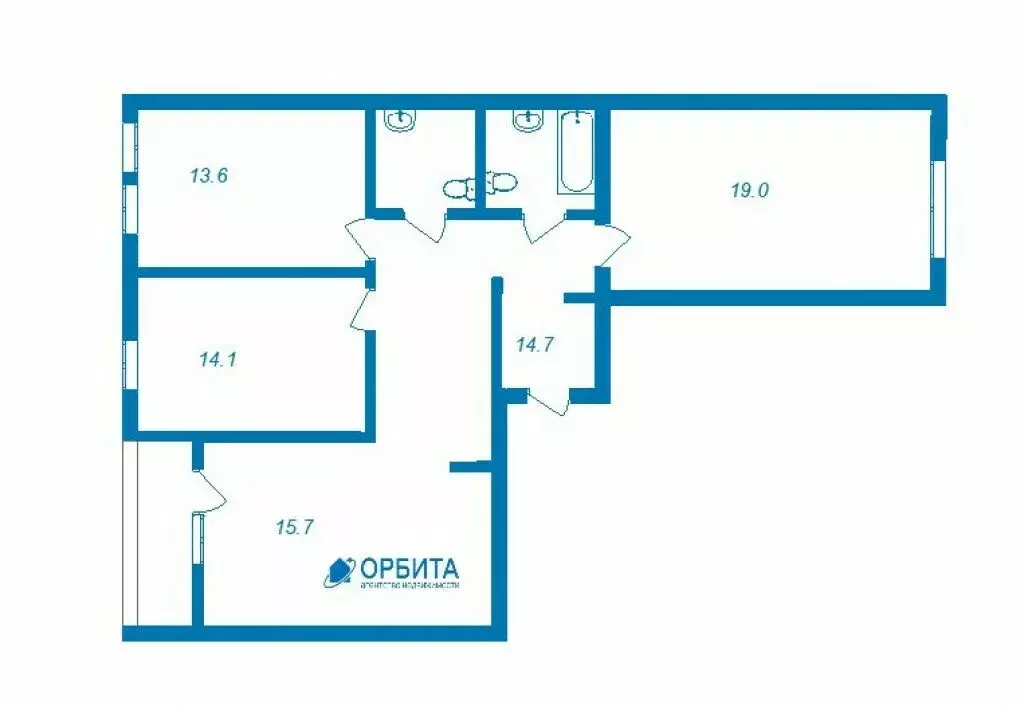 2-комнатная квартира: Тюмень, Полевая улица, 117к4 (83.3 м) - Фото 0