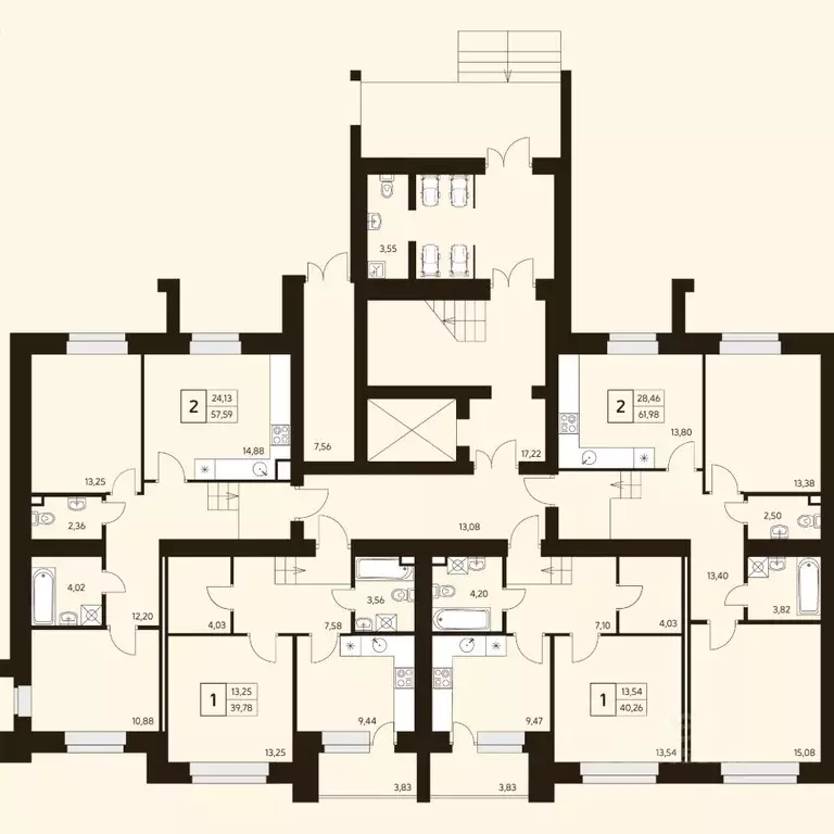 2-к кв. Башкортостан, Уфа ул. Жуковского, 19А (66.77 м) - Фото 2