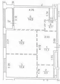 2-к кв. Москва 3-я Хорошевская ул., 17А (60.8 м) - Фото 1