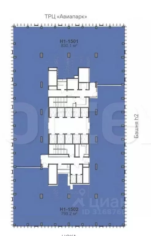 Офис в Москва Ходынский бул., 6с2 (799 м) - Фото 1