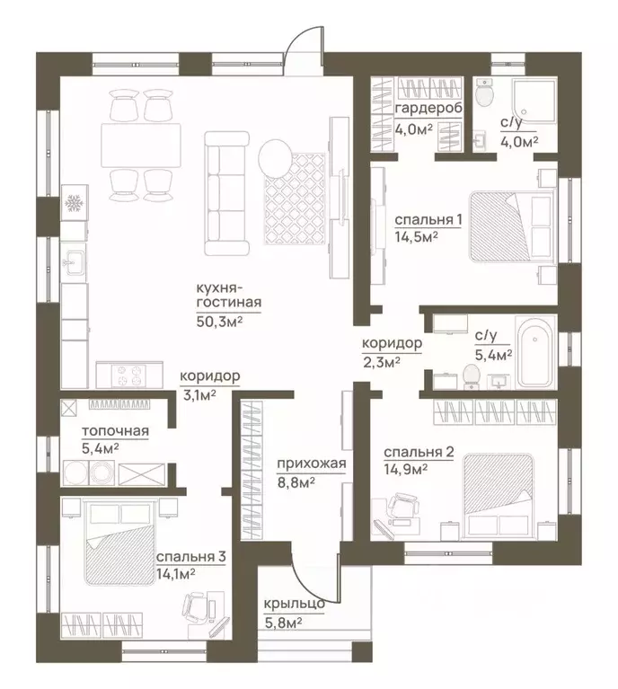 Дом в Смоленская область, Смоленский муниципальный округ, Ясенная парк ... - Фото 2