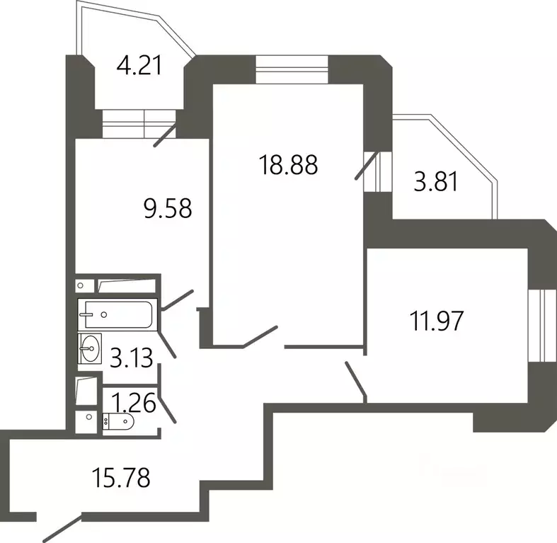 2-к кв. Московская область, Подольск Климовск мкр, ул. Советская, 18к1 ... - Фото 1