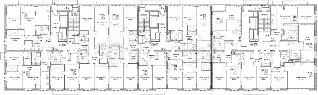 3-к кв. Нижегородская область, Нижний Новгород ул. Максима Горького, ... - Фото 2