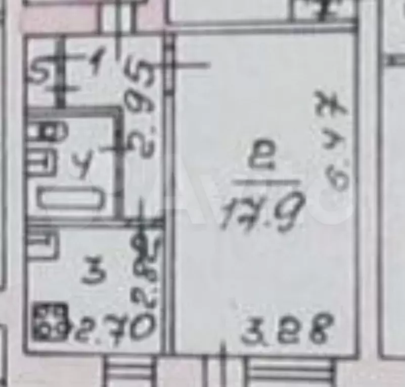 1-к. квартира, 33,1 м, 5/5 эт. - Фото 0