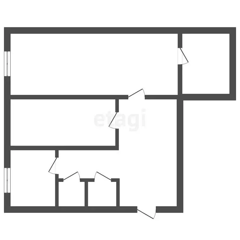 3-комнатная квартира: Нязепетровск, улица Розы Люксембург, 5 (57 м) - Фото 1