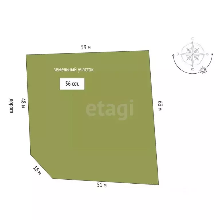 Участок в Ростовская область, Азовский район, с. Пешково ул. ... - Фото 2