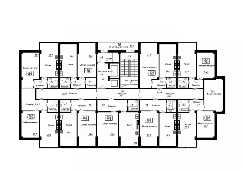 1-к кв. Ставропольский край, Ессентуки  (50.6 м) - Фото 1