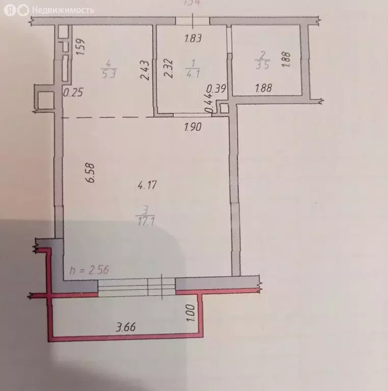Квартира-студия: село Первомайский, Весенняя улица, 6 (33.66 м) - Фото 1