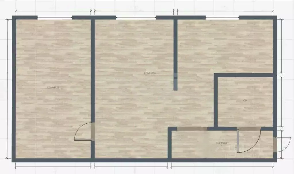 2-к кв. Оренбургская область, Оренбургский район, Красноуральский ... - Фото 1