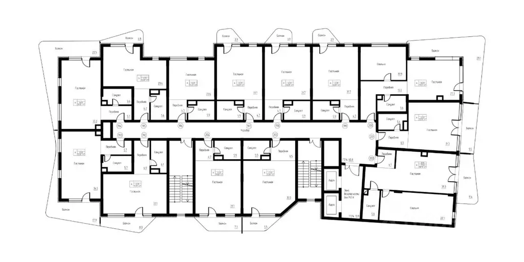 Студия Калининградская область, Светлогорск ул. Верещагина, 8 (54.1 м) - Фото 1