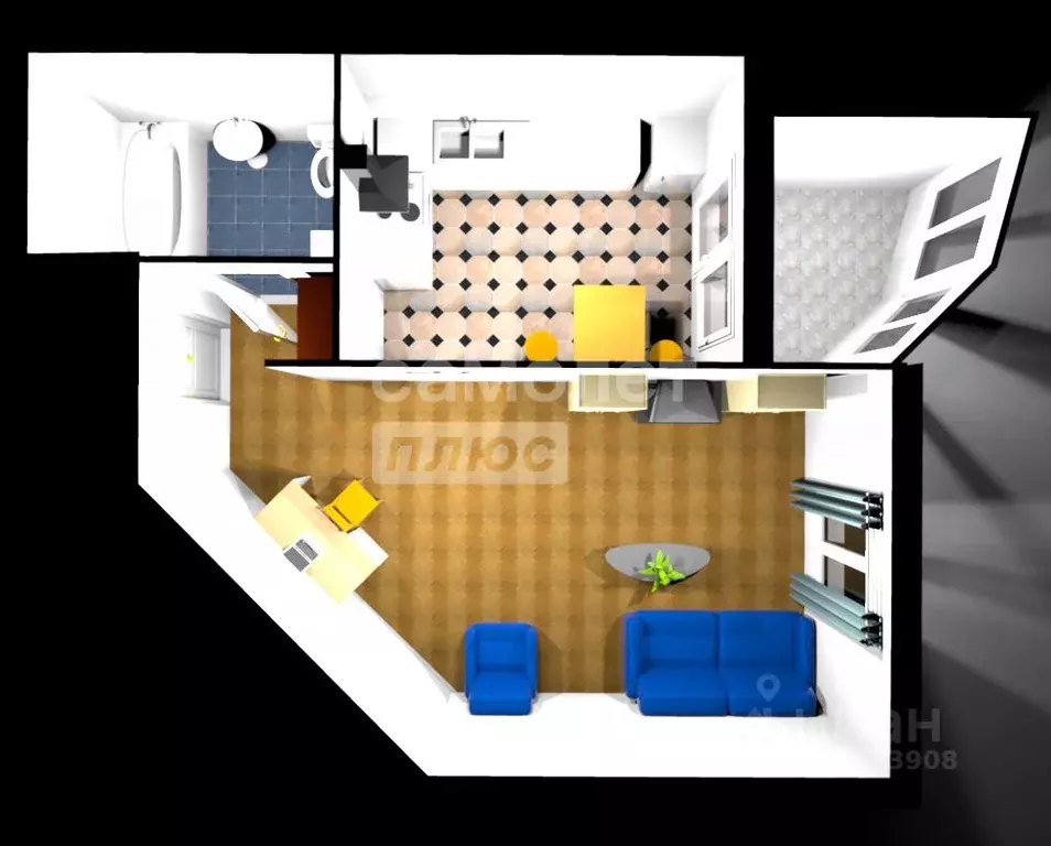 1-к кв. Московская область, Подольск Климовск мкр, ул. Советская, 16 ... - Фото 2