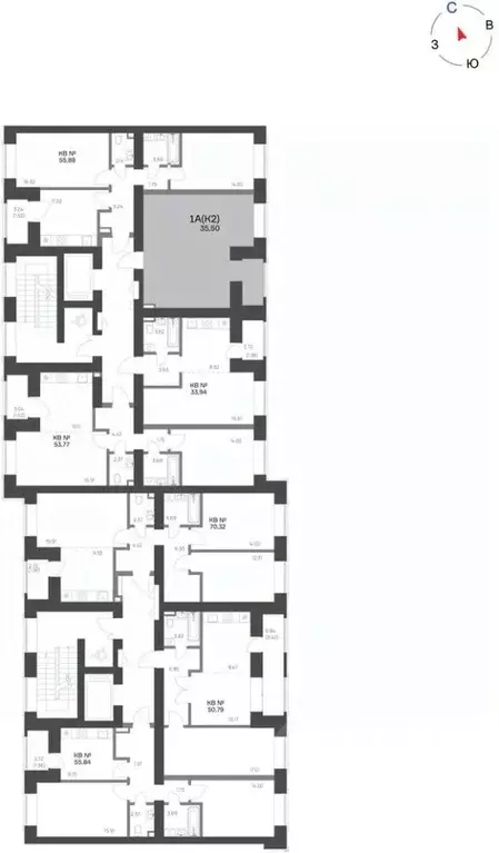 1-к кв. Татарстан, Нижнекамск 15-й мкр, Калина жилой комплекс (35.5 м) - Фото 2