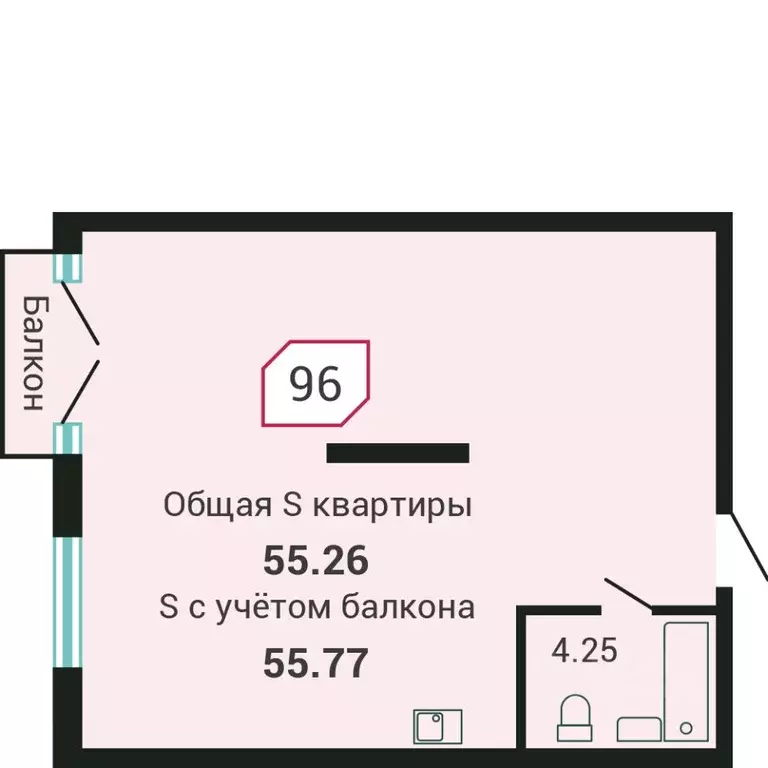 1-к кв. Приморский край, Владивосток Санаторная мкр, ул. Третья, 5В ... - Фото 0