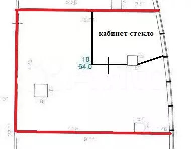 Офис 64 м на 43 этаже - Фото 0