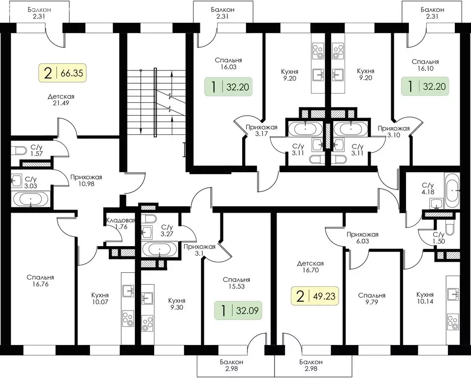 1-комнатная квартира: Гагарин, улица Строителей, 127 (32.2 м) - Фото 1