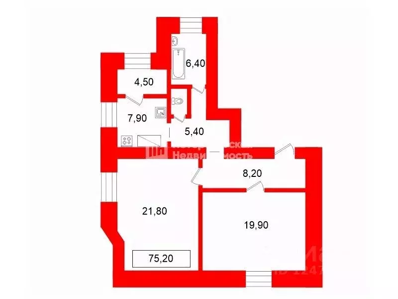 Помещение свободного назначения в Санкт-Петербург просп. Стачек, 86 ... - Фото 2