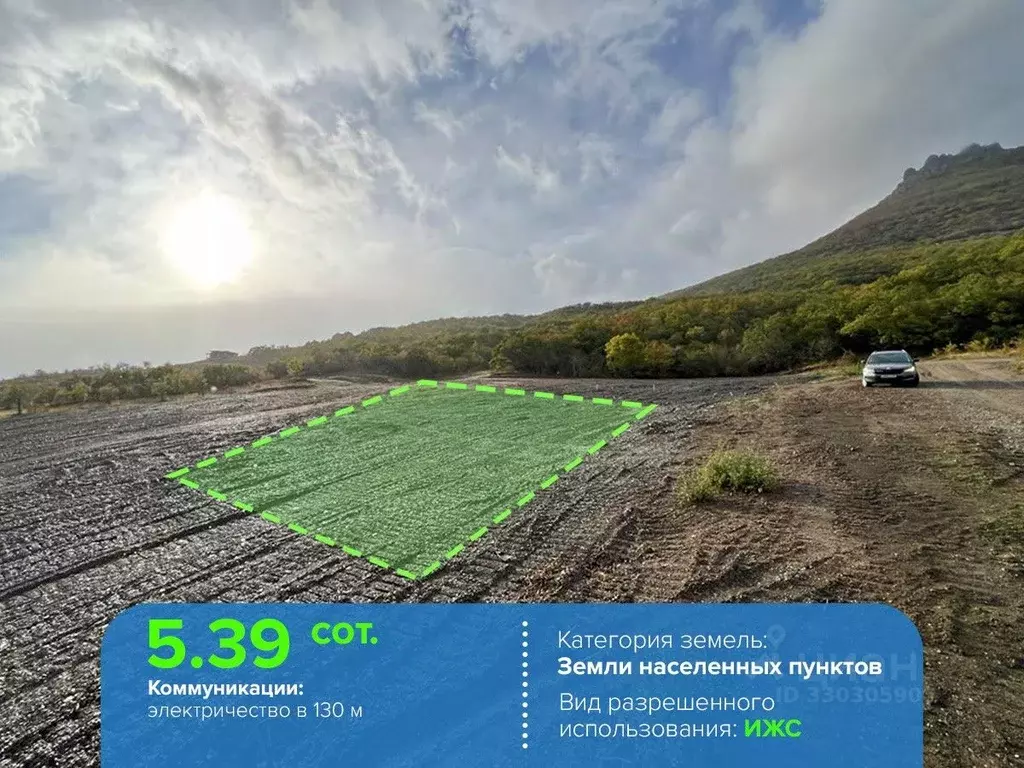 Участок в Крым, Алушта муниципальный округ, с. Лучистое  (5.39 сот.) - Фото 2