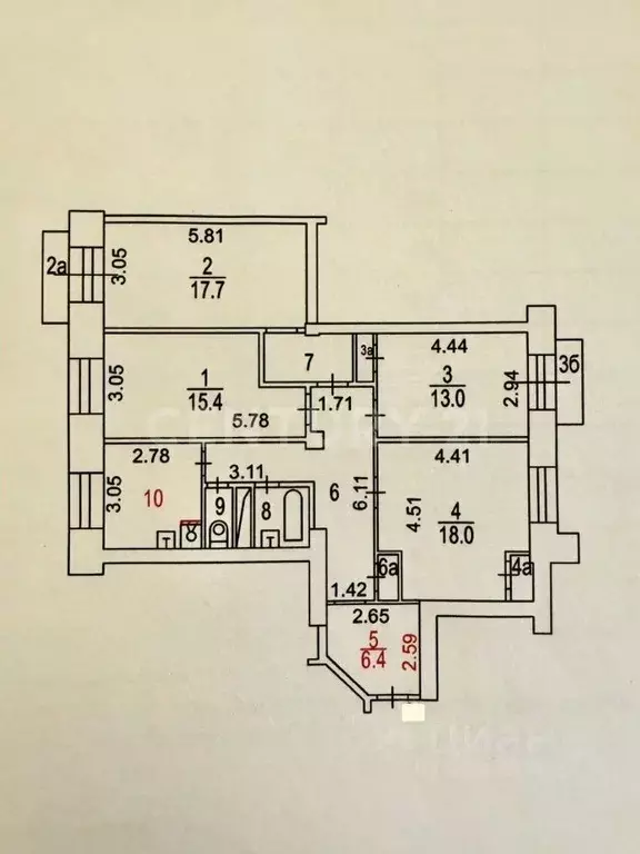 4-к кв. Москва Фрунзенская наб., 28 (102.9 м) - Фото 1