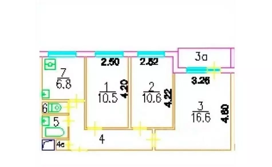 3-к кв. Москва Россошанская ул., 3К2 (55.6 м) - Фото 1