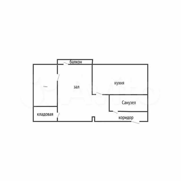 2-к. квартира, 43,6 м, 4/5 эт. - Фото 0
