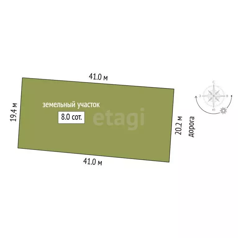 Участок в Тюмень, садовое товарищество Лаванда, 6-я улица (8 м) - Фото 1