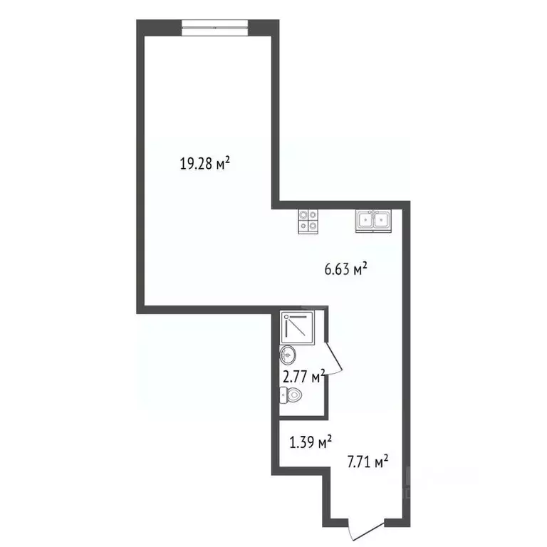 1-к кв. Санкт-Петербург ул. Помяловского, 3 (37.5 м) - Фото 2