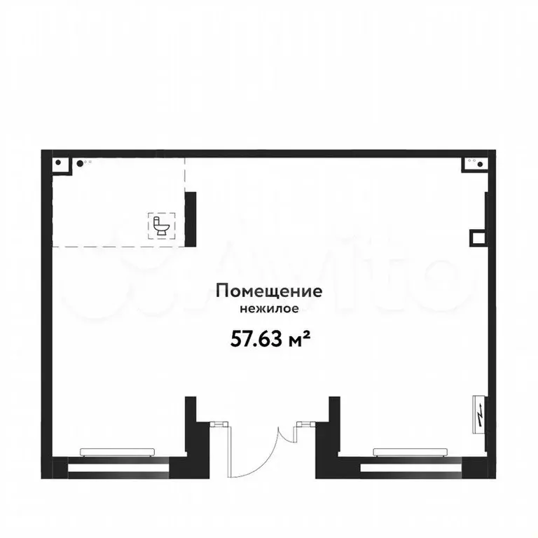 Свободного назначения, 57.63 м - Фото 0