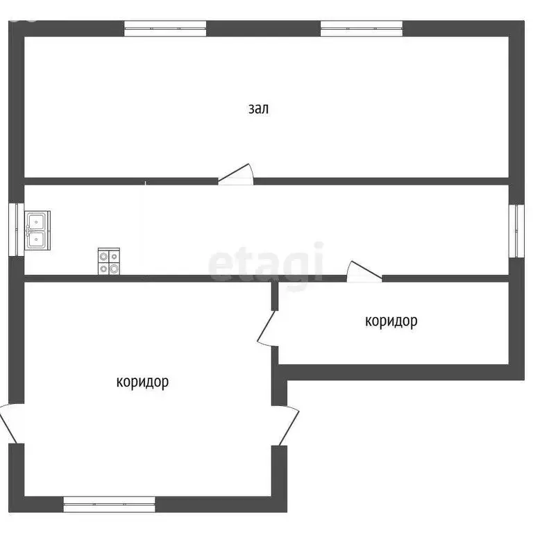 Дом в Троицк, улица имени В.П. Чкалова (33.6 м) - Фото 1