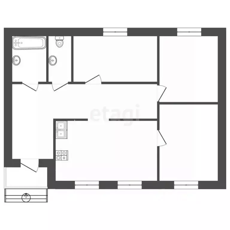 Дом в Ставропольский край, Пятигорск городской округ, с. Золотушка ул. ... - Фото 2