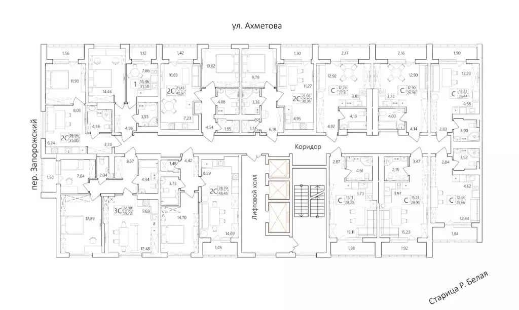 Студия Башкортостан, Уфа Затон жилрайон, Волна жилой комплекс (27.11 ... - Фото 2