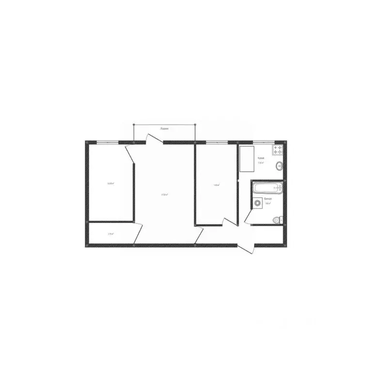 3-к кв. Удмуртия, Ижевск Пушкинская ул., 237 (55.0 м) - Фото 1
