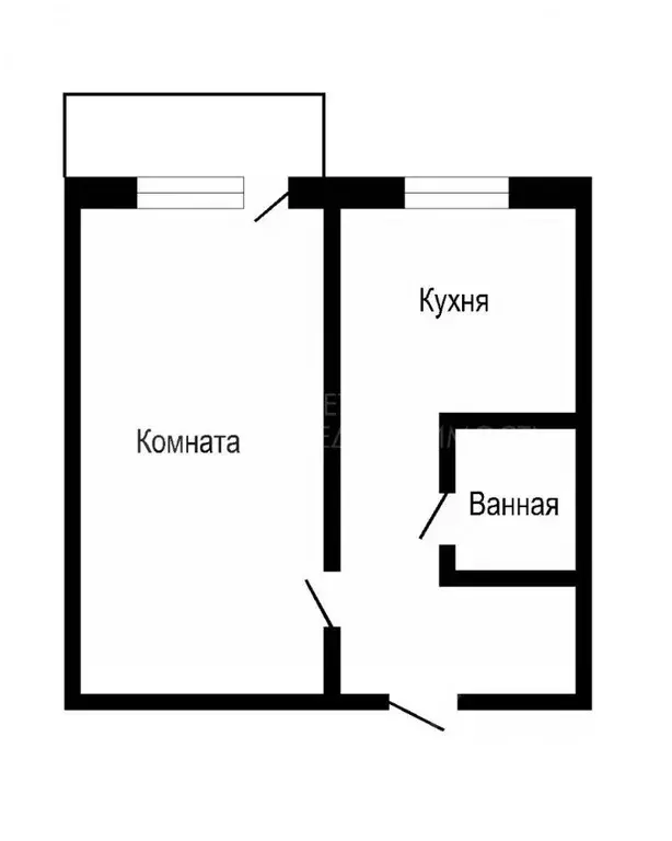 1-к кв. Тюменская область, Тюмень проезд Геологоразведчиков, 16 (30.9 ... - Фото 1