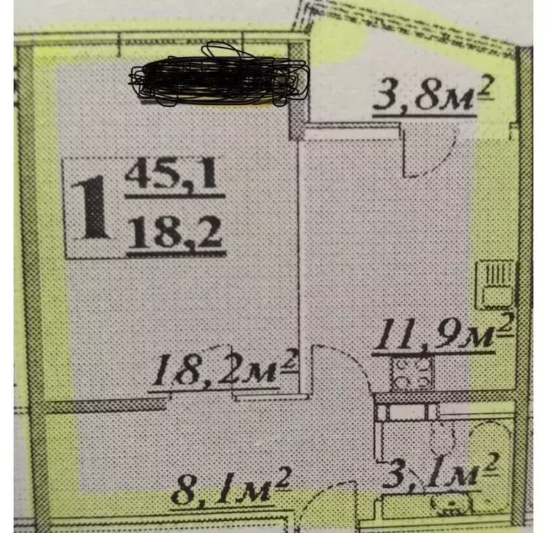 1-к кв. Краснодарский край, Анапа Парковая ул., 60к3 (45.0 м) - Фото 1