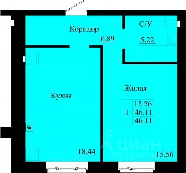 1-к кв. Ростовская область, Таганрог ул. Чехова, 359в (46.11 м) - Фото 0