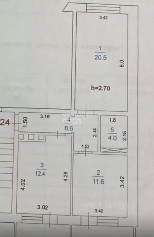 2-к кв. Дагестан, Каспийск просп. М. Омарова, 9Б (67.78 м) - Фото 1