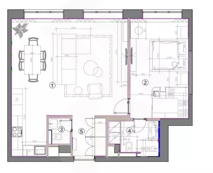 2-комнатная квартира: Москва, проспект Генерала Дорохова, 39к1А (69 м) - Фото 2
