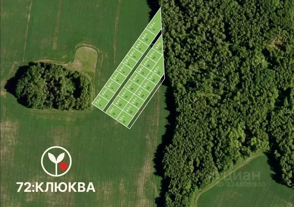 Участок в Тюменская область, Тюменский муниципальный округ, ... - Фото 1