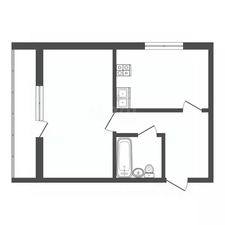 1-к кв. Севастополь просп. Античный, 11А (40.0 м) - Фото 2
