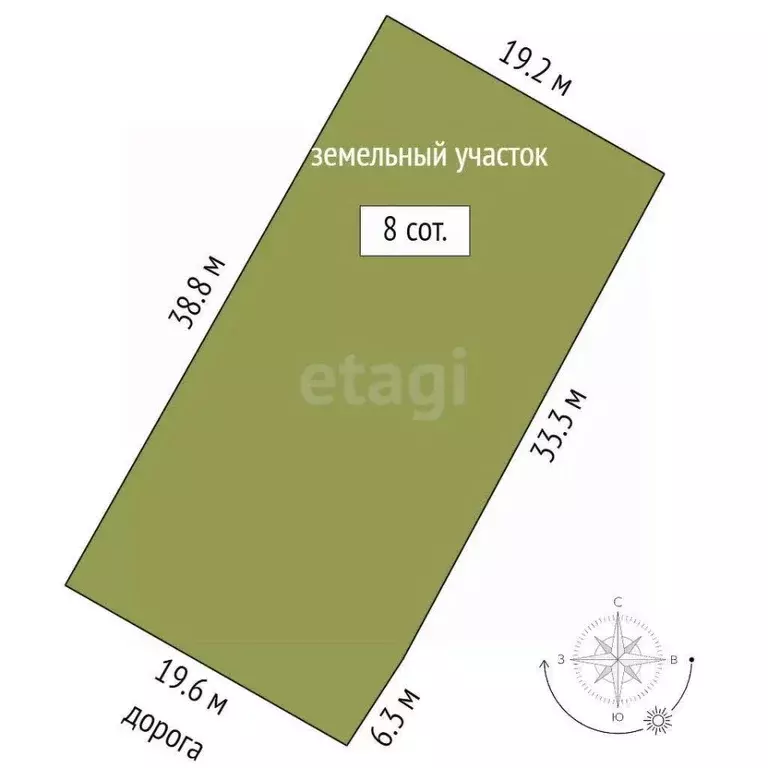 Участок в Ростовская область, Азовский район, Елизаветинское с/пос, ... - Фото 2