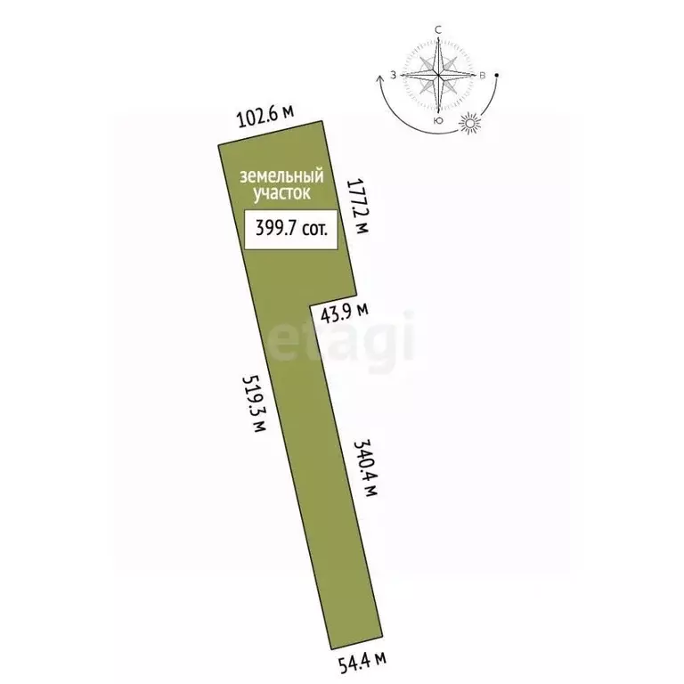 Участок в Крым, Черноморский район, Оленевское с/пос, с. Оленевка  ... - Фото 2