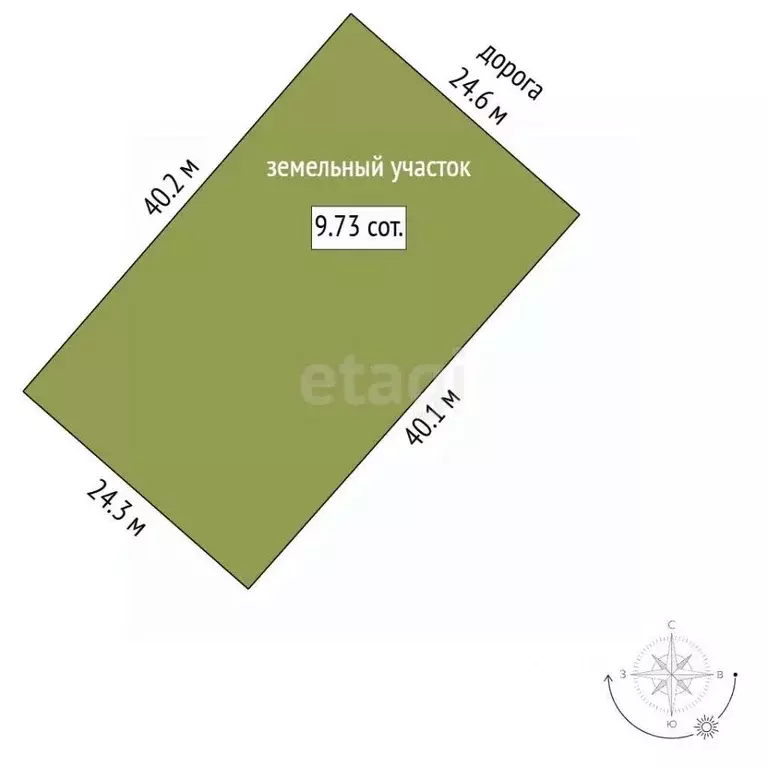 Участок в Саха (Якутия), Якутск городской округ, с. Тулагино  (9.73 ... - Фото 2
